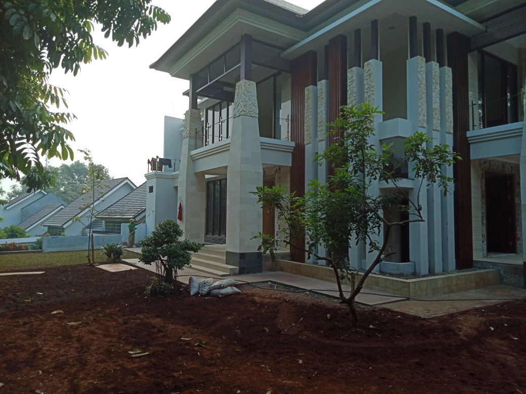 Progress Pembangunan Rumah Style Villa Bali Tropis Ibu Dewi di Jakarta Selatan 4